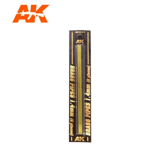 AK Interactive - Brass Rods - 1.4mm (5)