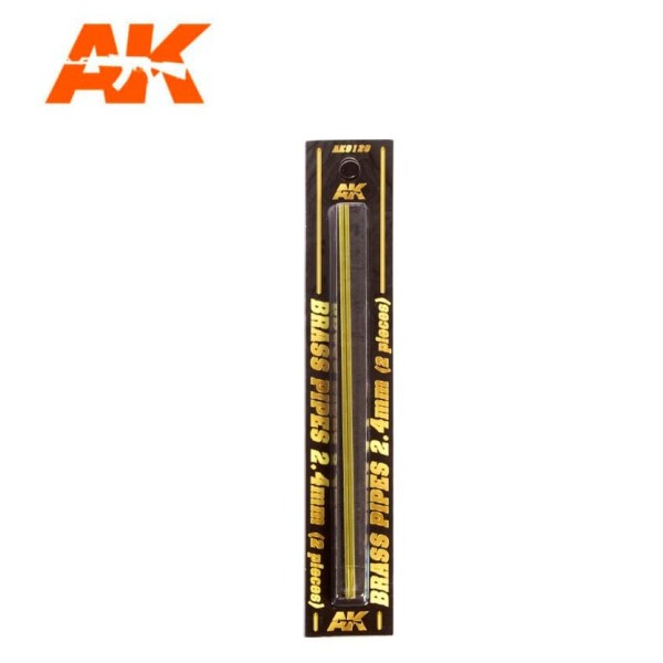 AK Interactive - Brass Rods - 2.4mm (2)