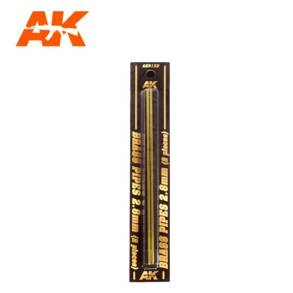 AK Interactive - Brass Rods - 2.8mm (2)