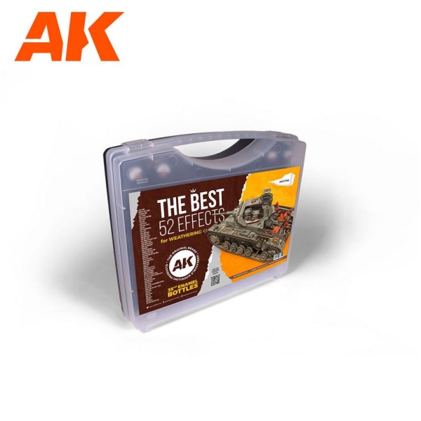 AK Interactive - Briefcase Set - THE BEST 52 EFFECTS FOR WEATHERING