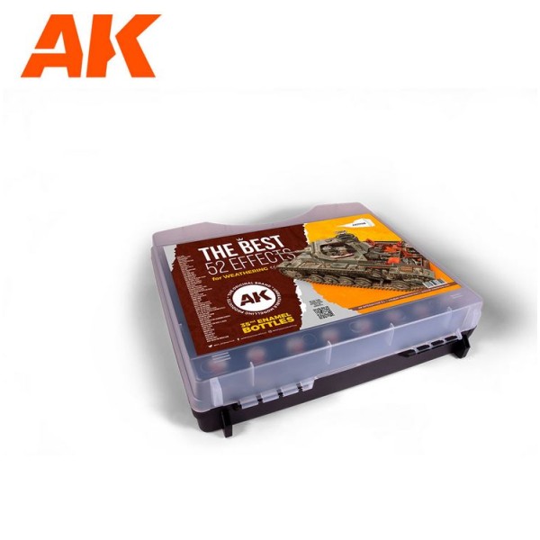 AK Interactive - Briefcase Set - THE BEST 52 EFFECTS FOR WEATHERING