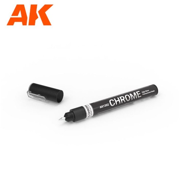 AK Interactive - METALLIC LIQUID MARKERS – CHROME