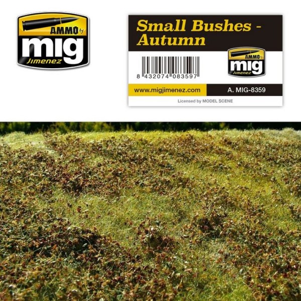 MiG - AMMO - Scenic Mats - SMALL BUSHES – AUTUMN