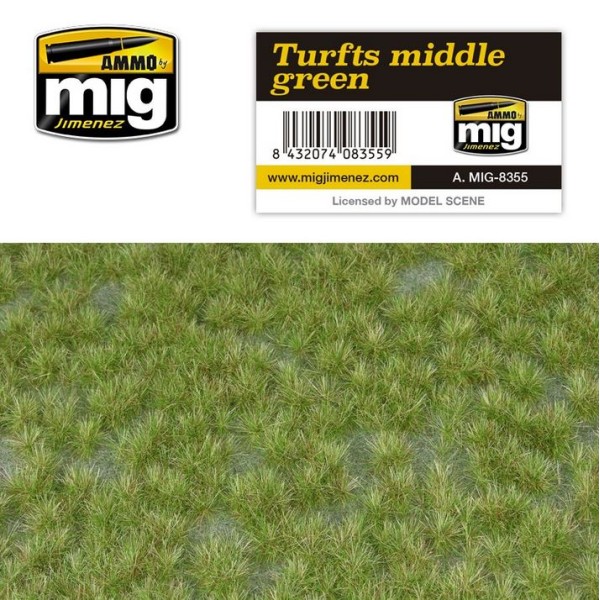 MiG - AMMO - Scenic Mats - TURFS MIDDLE GREEN