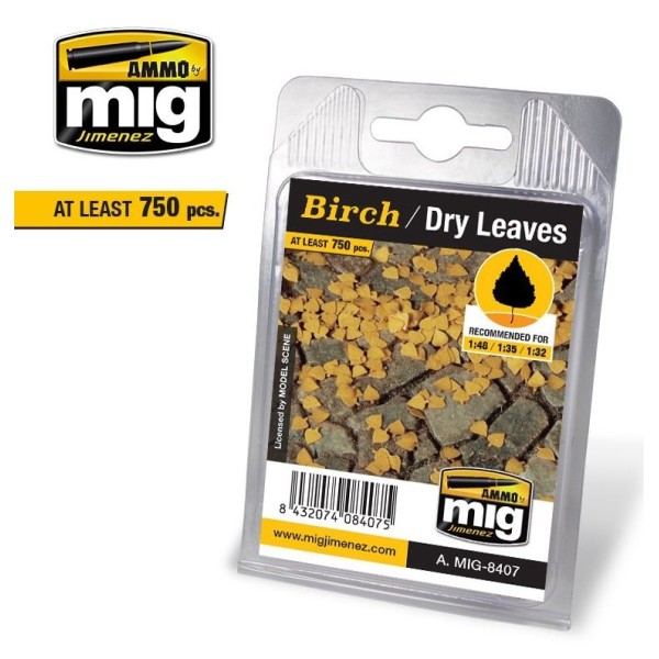 MiG - AMMO - Scenics - BIRCH LEAVES – DRY