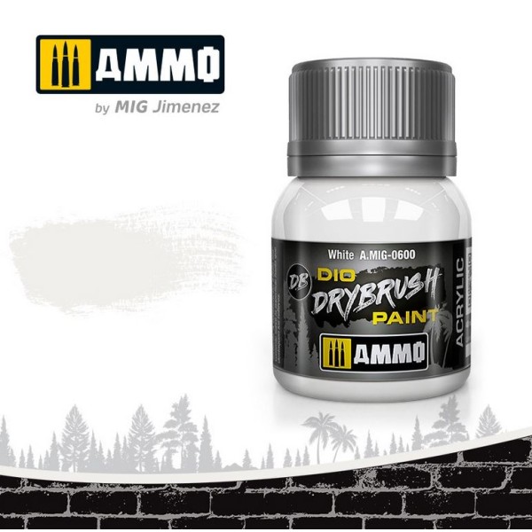 MIG AMMO - DIO Drybrush Paints - White