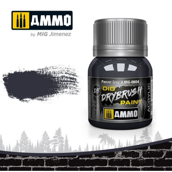 MIG AMMO - DIO Drybrush Paints - Panzer Grey