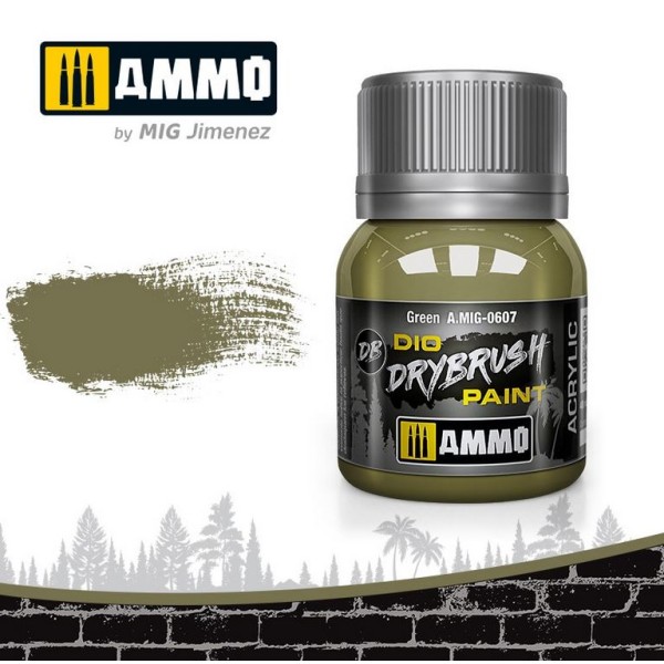 MIG AMMO - DIO Drybrush Paints - Green