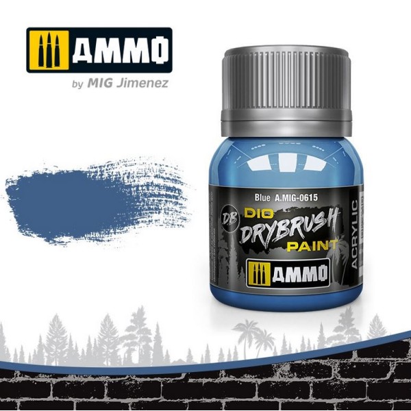 MIG AMMO - DIO Drybrush Paints - Blue