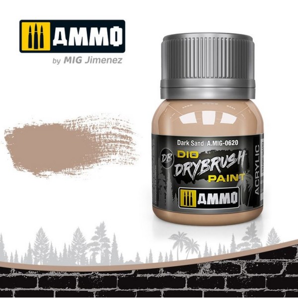 MIG AMMO - DIO Drybrush Paints - Dark Sand