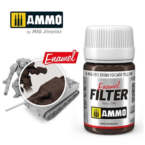 Mig - AMMO - Enamel Filters - BROWN FOR DARK YELLOW