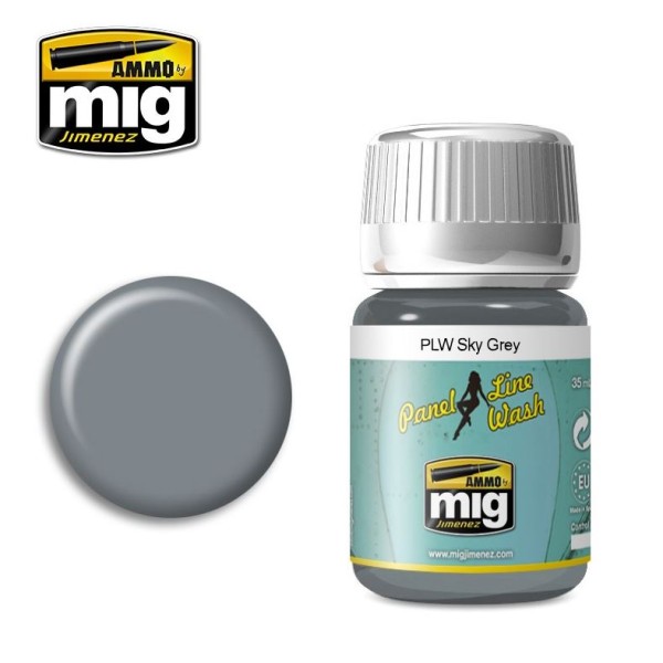 Mig - AMMO - Panel Line Washes - SKY GREY