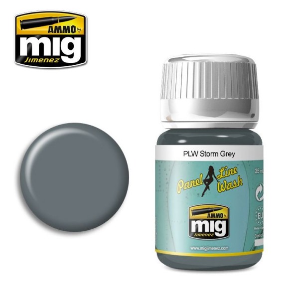 Mig - AMMO - Panel Line Washes - STORM GREY