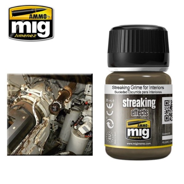 Mig - AMMO - Weathering Products - STREAKING EFFECTS - STREAKING GRIME FOR INTERIORS