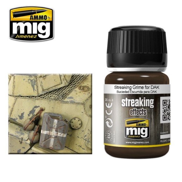 Mig - AMMO - Weathering Products - STREAKING EFFECTS - STREAKING GRIME FOR DAK