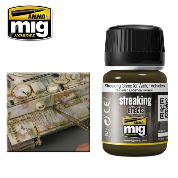 Mig - AMMO - Weathering Products - STREAKING EFFECTS - STREAKING GRIME FOR WINTER VEHICLES