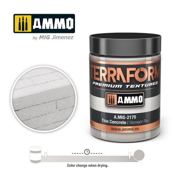 Mig - Ammo - Terraform Basing Textures - Thin Concrete