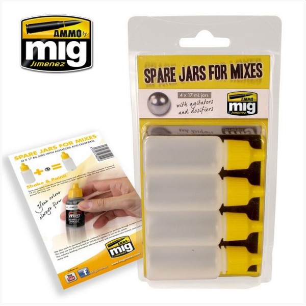 MIG AMMO - SPARE JARS FOR MIXES