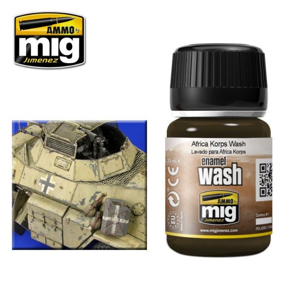 Mig - AMMO - Enamel Wash - AFRIKA KORPS WASH