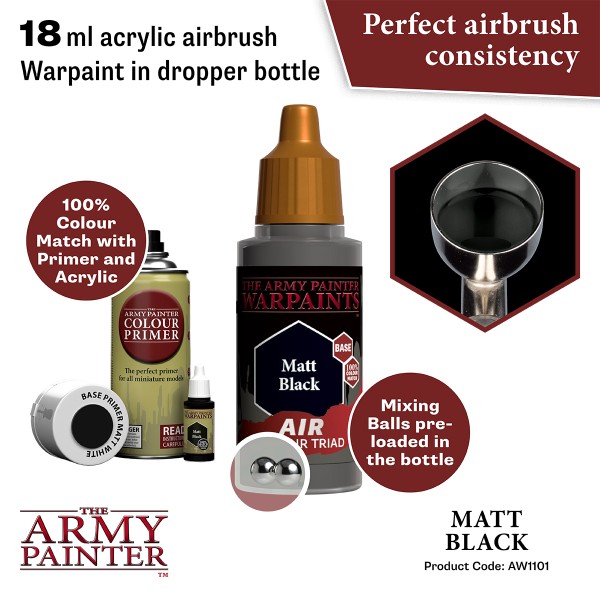 The Army Painter - Warpaints AIR - Matt Black