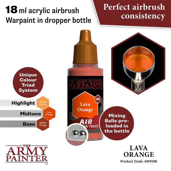 The Army Painter - Warpaints AIR - Lava Orange