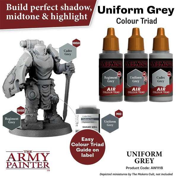 The Army Painter - Warpaints AIR - Uniform Grey