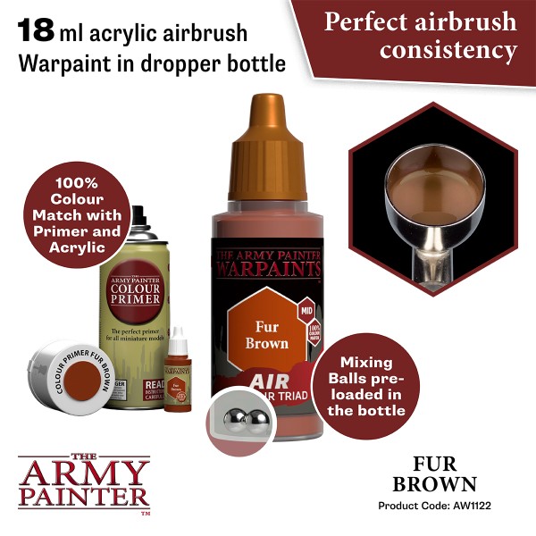 The Army Painter - Warpaints AIR - Fur Brown