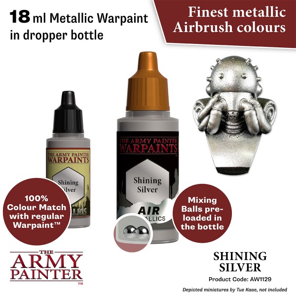 The Army Painter - Warpaints AIR Metallics - Shining Silver