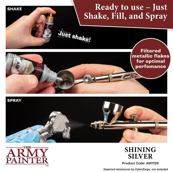 The Army Painter - Warpaints AIR Metallics - Shining Silver
