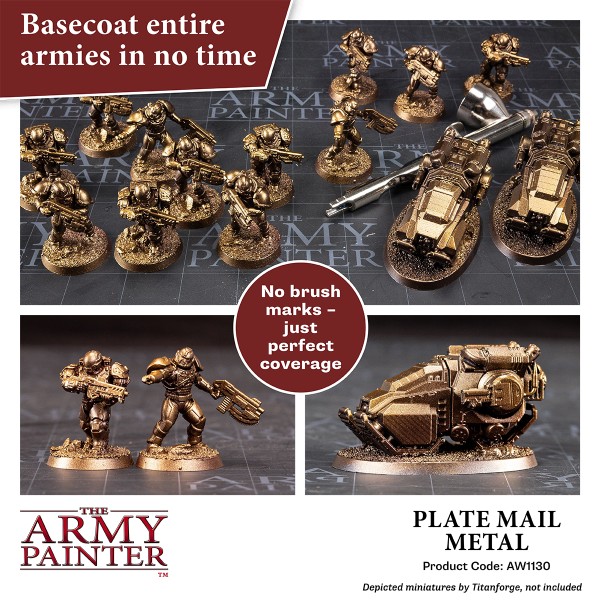 The Army Painter - Warpaints AIR Metallics - Plate Mail Metal