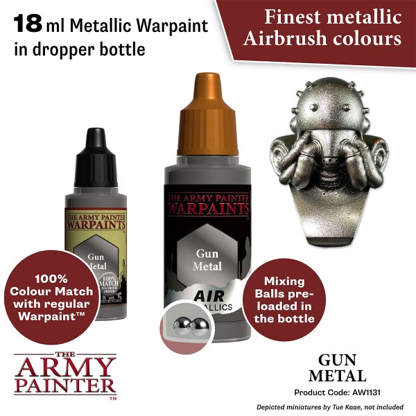 The Army Painter - Warpaints AIR Metallics - Gun Metal