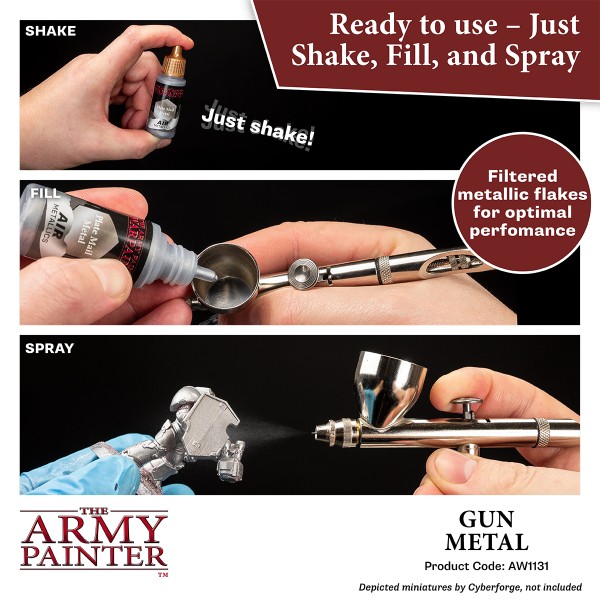 The Army Painter - Warpaints AIR Metallics - Gun Metal