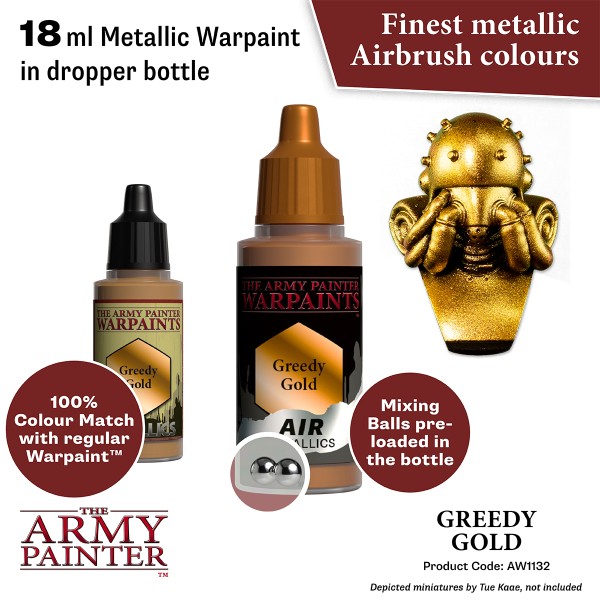 The Army Painter - Warpaints AIR Metallics - Greedy Gold