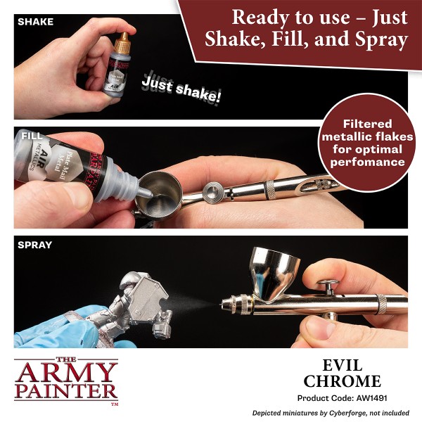 The Army Painter - Warpaints AIR Metallics - Evil Chrome