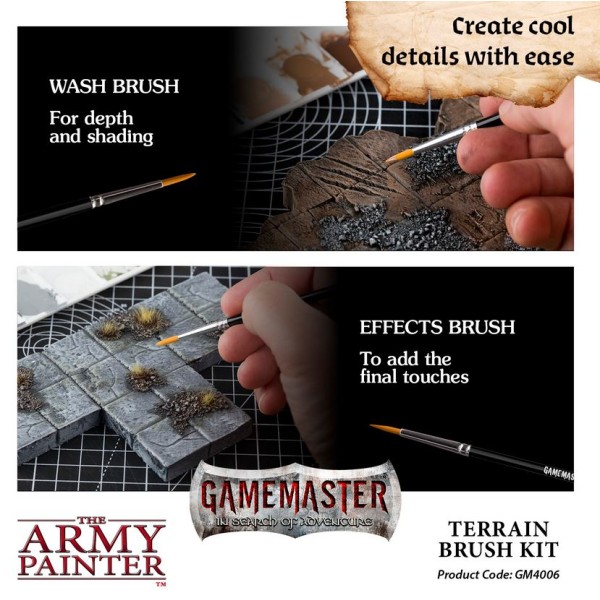 The Army Painter - Gamemaster - Terrain Brush Kit