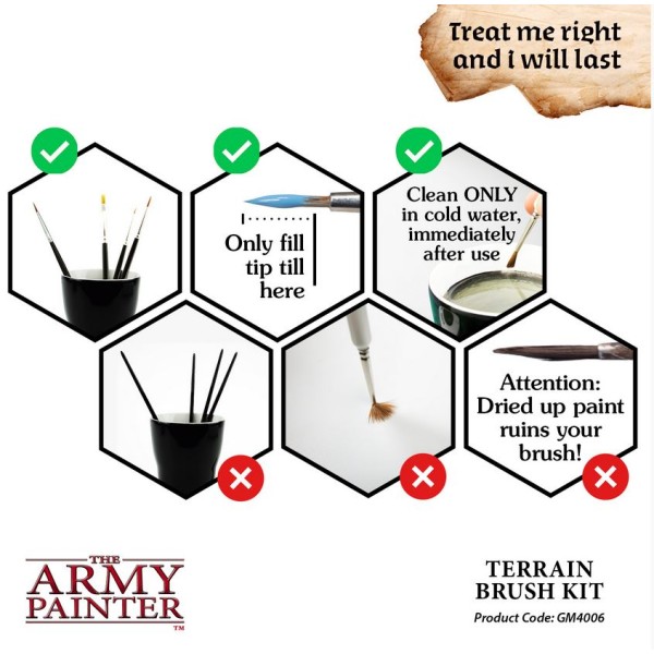 The Army Painter - Gamemaster - Terrain Brush Kit