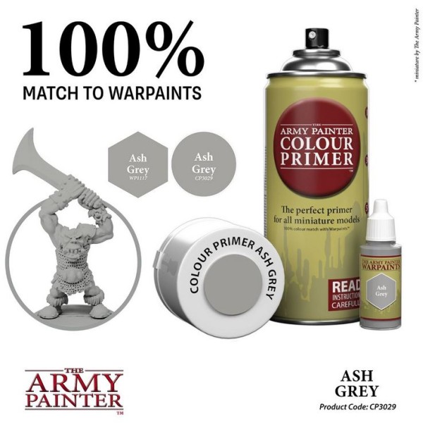 The Army Painter - Colour Primer: Ash Grey (In Store Only)