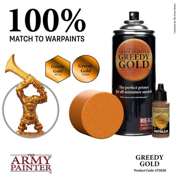 The Army Painter - Colour Primer: Greedy Gold (In Store Only)