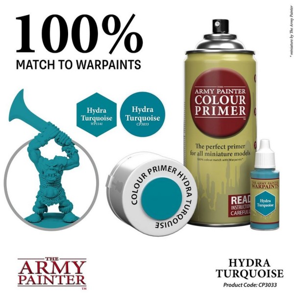 The Army Painter - Colour Primer: Hydra Turquoise (Splash release, Limited Edition) (In Store Only)