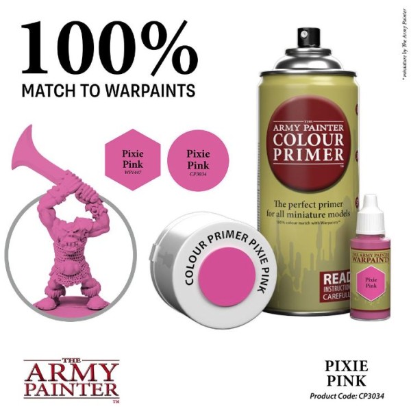 The Army Painter - Colour Primer: Pixie Pink (Splash release, Limited Edition) (In Store Only)