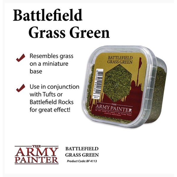 The Army Painter - Battlefields Basing: Grass Green (2019)