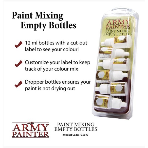 The Army Painter - Paint Mixing Empty Bottles (2019)