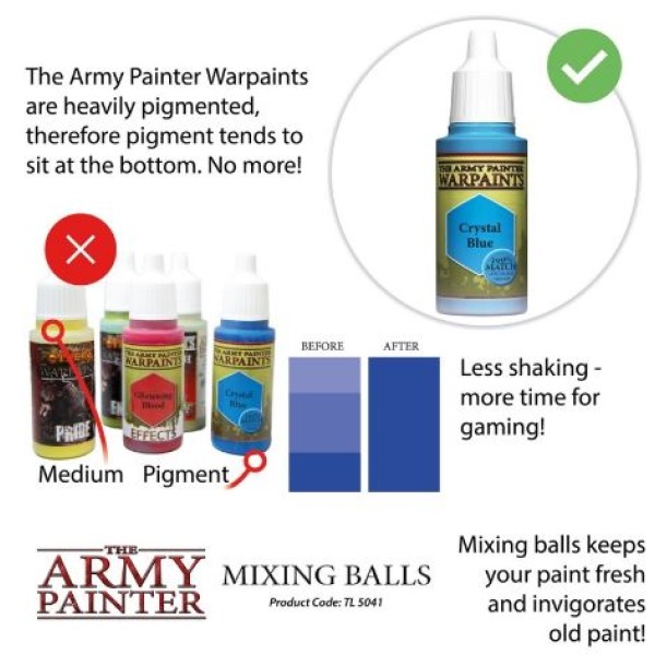 The Army Painter - Paint Mixing Balls Stainless Steel