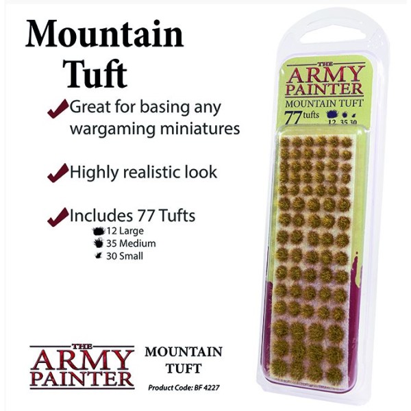 The Army Painter - Battlefields - Mountain Tufts - 77 pcs (2019)