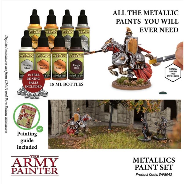 Clearance - The Army Painter - Warpaints - Metallics Paint Set
