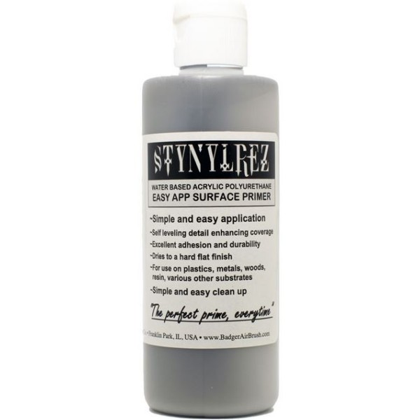 Badger Stynylrez - Acrylic Airbrush Primer - Grey - 120ml