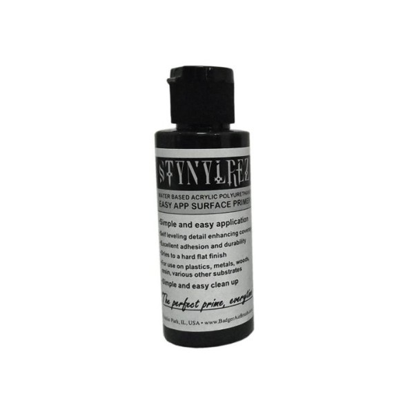 Badger Stynylrez - Acrylic Airbrush Primer - Gloss Black - 120ml