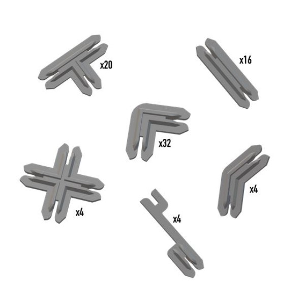 Battle Systems - Plastic Terrain Clips - Grey