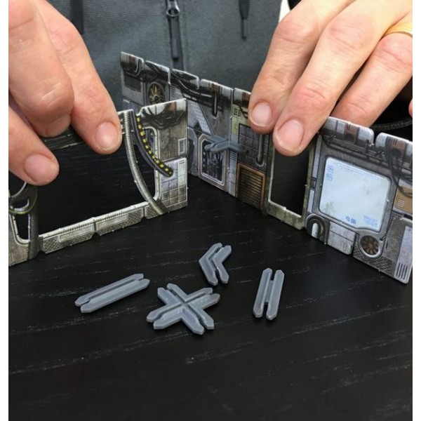 Battle Systems - Plastic Terrain Clips - Grey