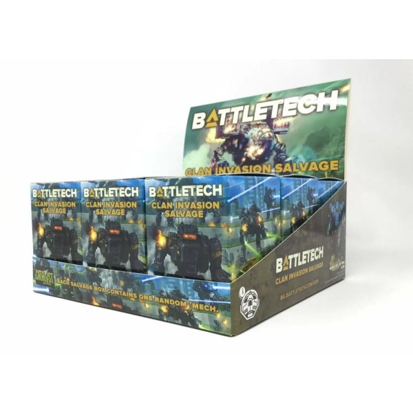 Battletech - Clan Invasion Salvage Blind Box Display (9)